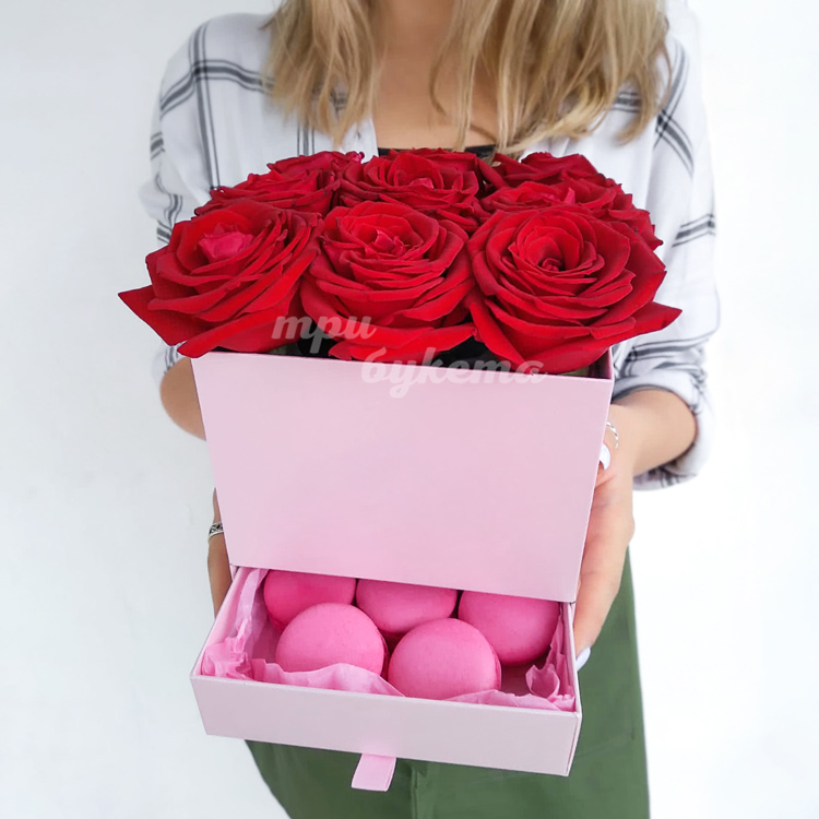 8 макарун в выдвижном ящике